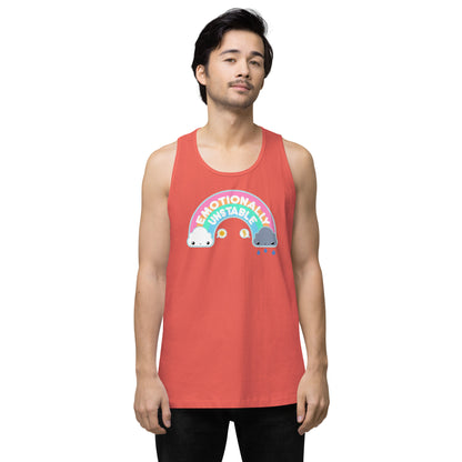 EMOTIONALLY UNSTABLE - Premium Tank Top - ChubbleGumLLC