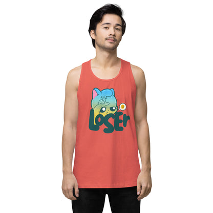 LOSER - Premium Tank Top - ChubbleGumLLC