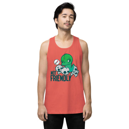 NOT FRIENDLY - Premium Tank Top - ChubbleGumLLC