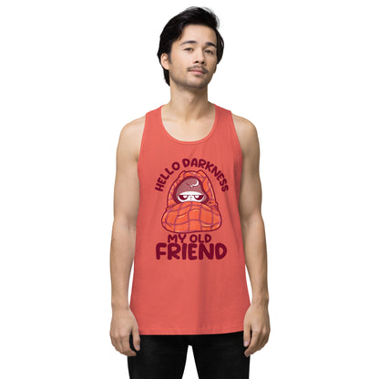 HELLO DARKNESS - Premium Tank Top - ChubbleGumLLC