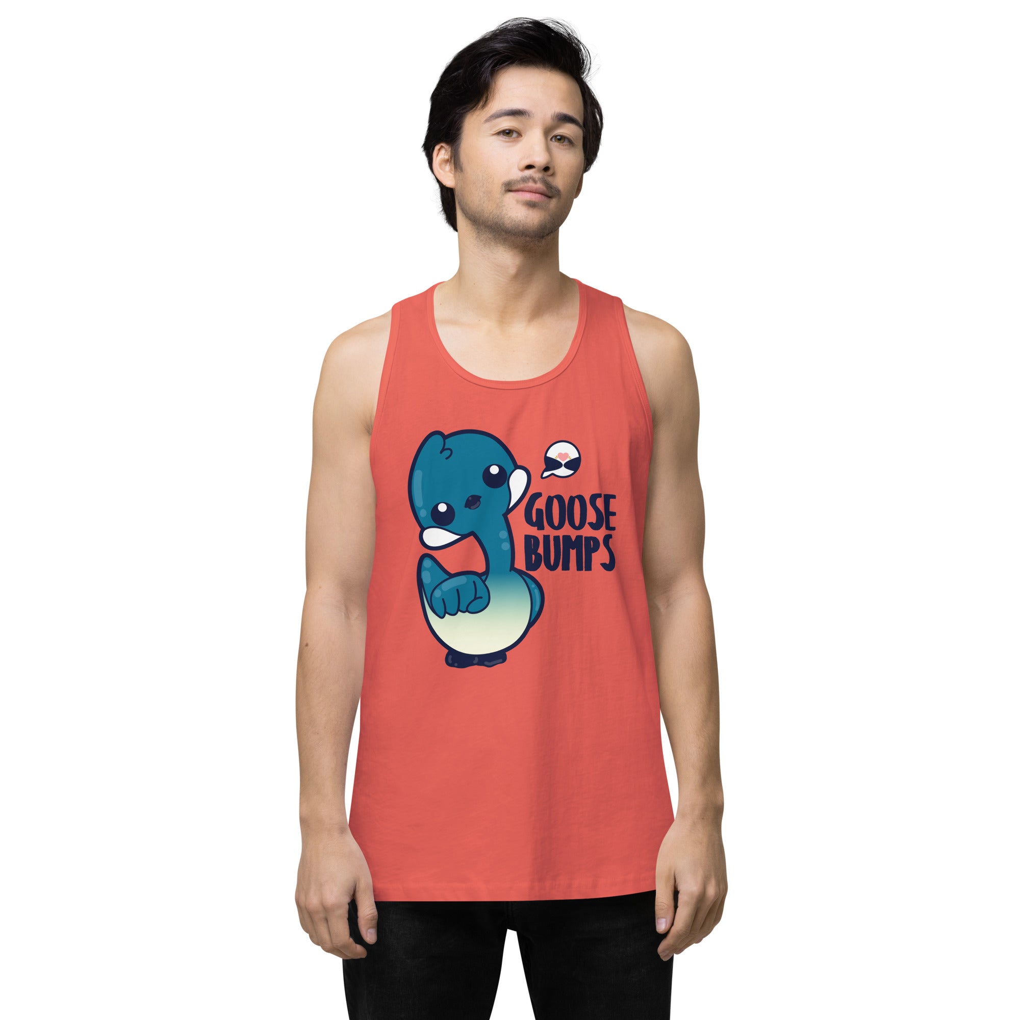 GOOSE BUMPS - Premium Tank Top - ChubbleGumLLC