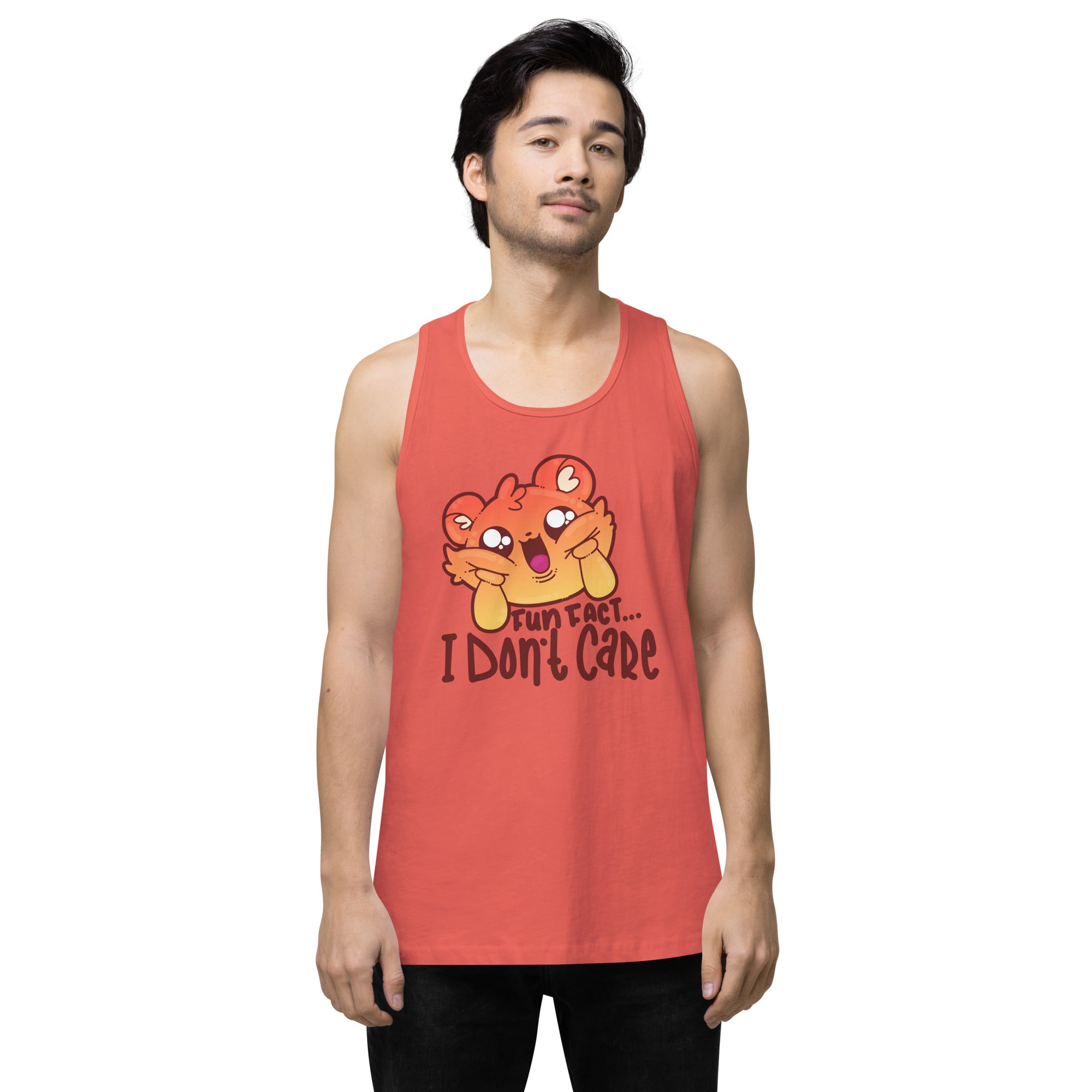 FUN FACT I DONT CARE - Premium Tank Top - ChubbleGumLLC