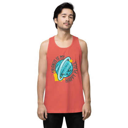 URANUS IS MY HAPPY PLACE - Tank Top - ChubbleGumLLC