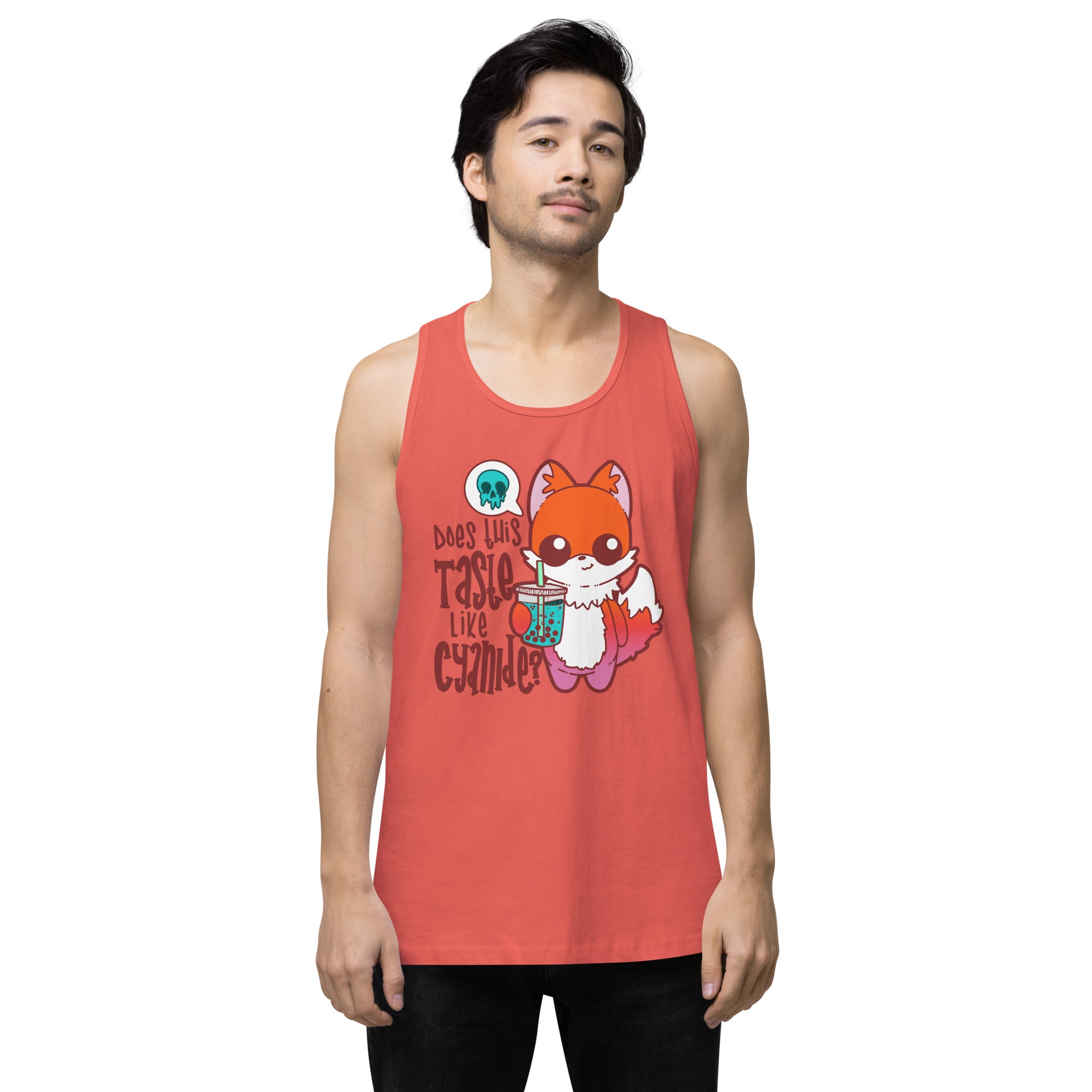 DOES THIS TASTE LIKE CYANIDE - Premium Tank Top - ChubbleGumLLC