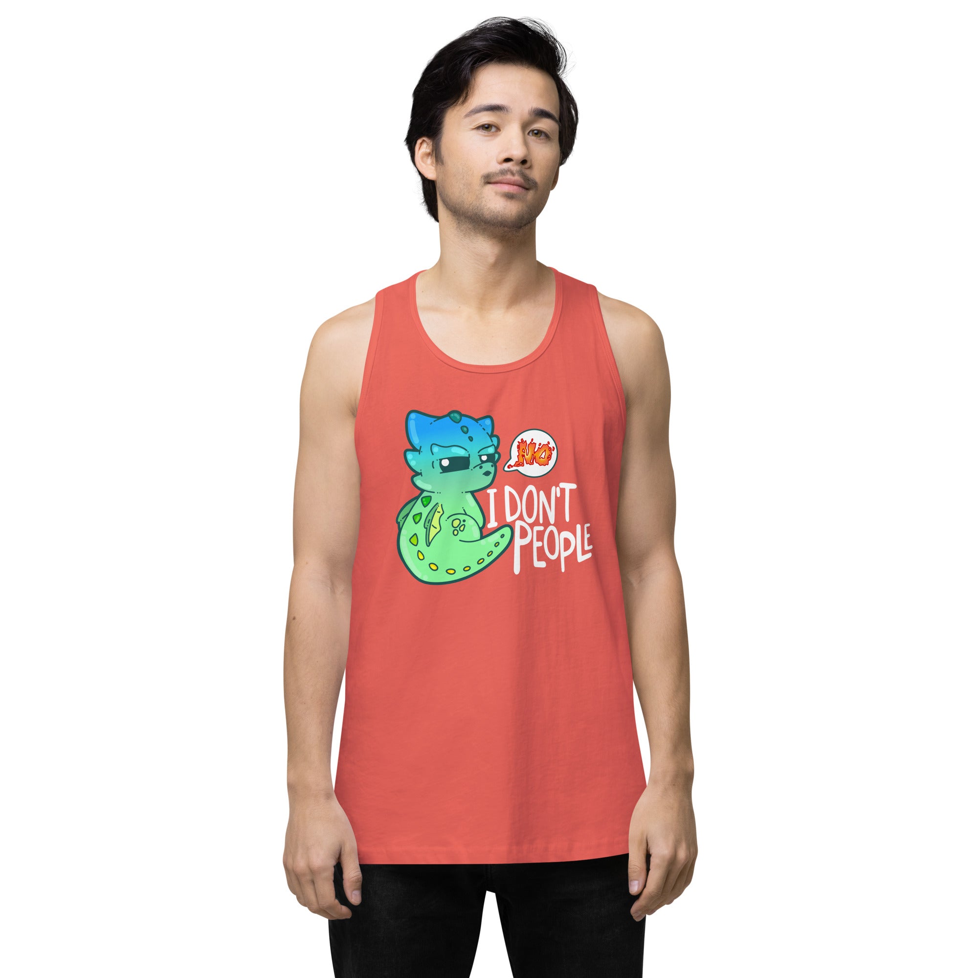 I DONT PEOPLE - Modified Premium Tank Top - ChubbleGumLLC