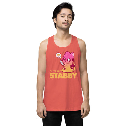 CUTE BUT STABBY - Premium Tank Top - ChubbleGumLLC