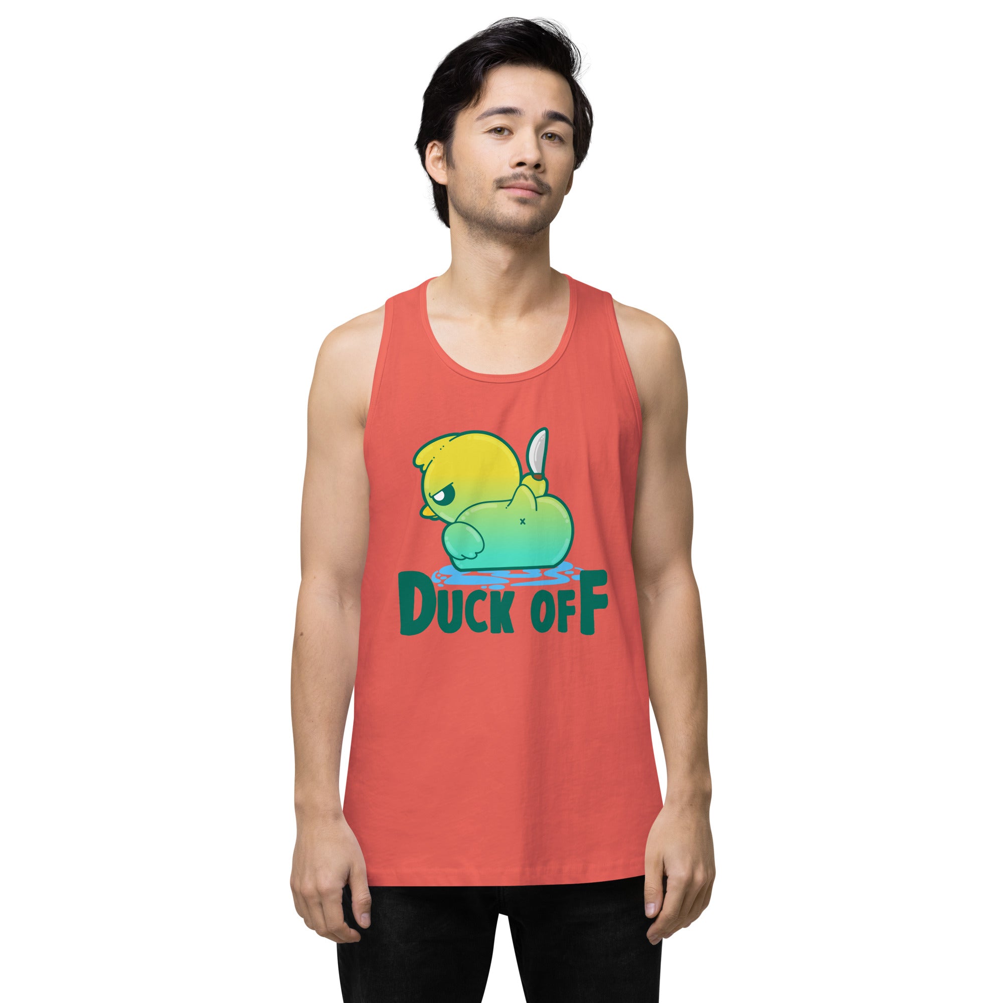 DUCK OFF - Premium Tank Top - ChubbleGumLLC