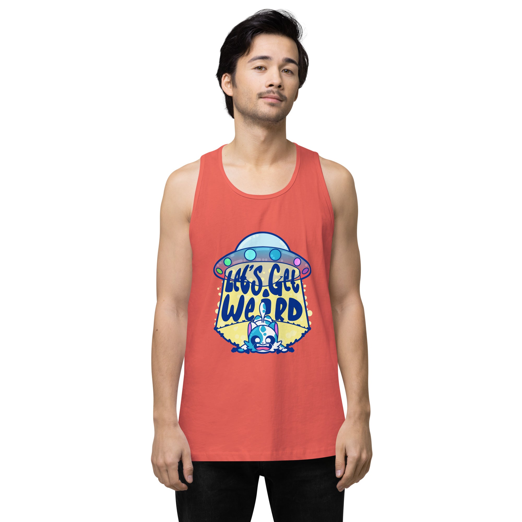 LETS GET WEIRD - Premium Tank Top - ChubbleGumLLC