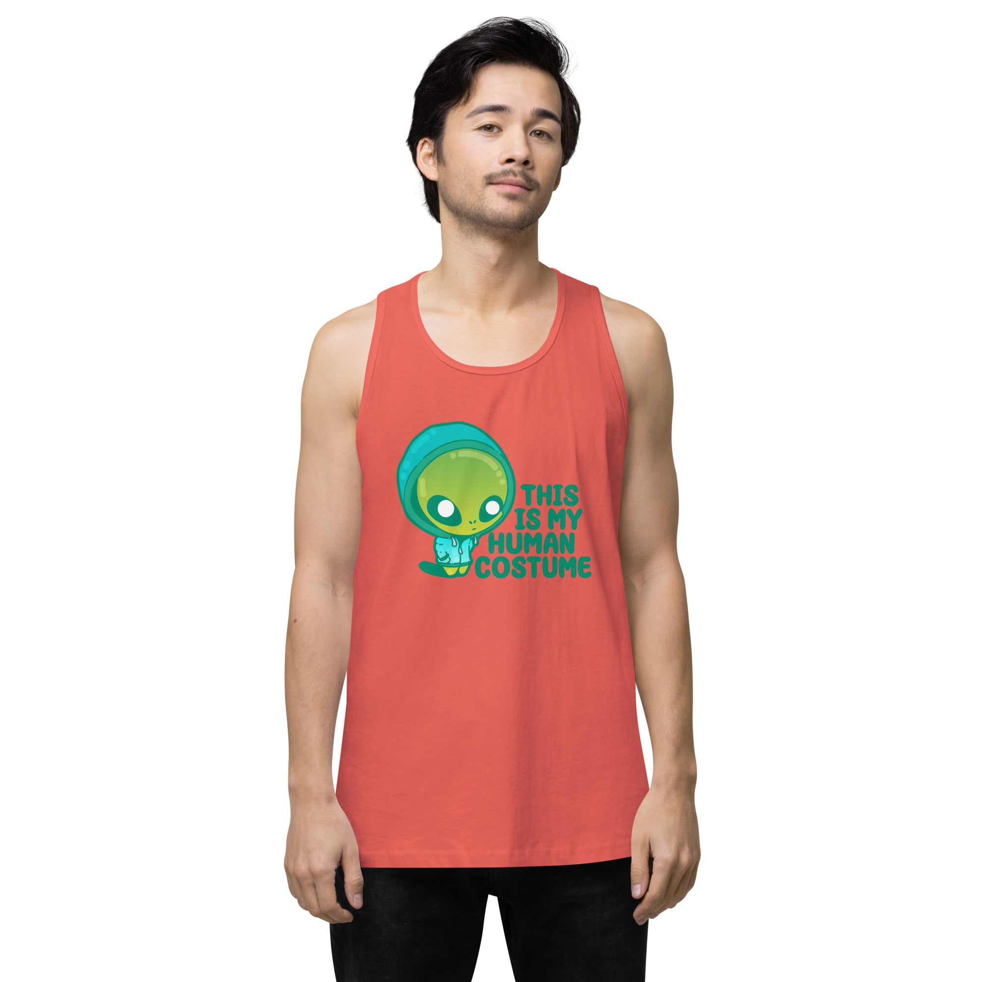 THIS IS MY HUMAN COSTUME - Premium Tank Top - ChubbleGumLLC