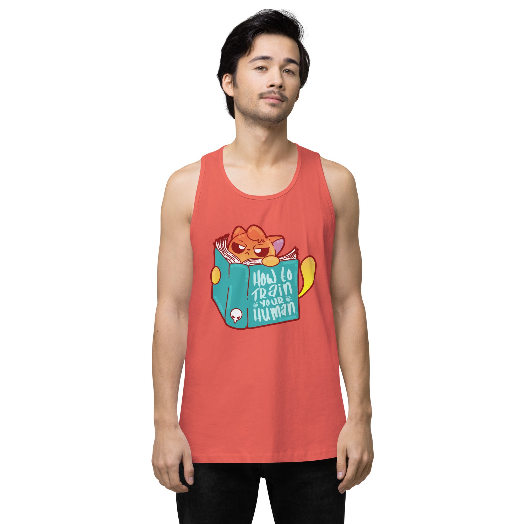 HOW TO TRAIN YOUR HUMAN - Premium Tank Top - ChubbleGumLLC