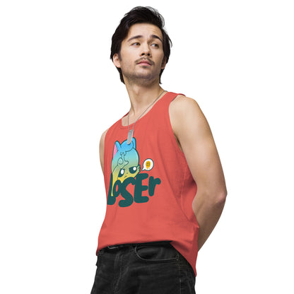 LOSER - Premium Tank Top - ChubbleGumLLC