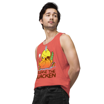 RELEASE THE QUACKEN - Premium Tank Top - ChubbleGumLLC