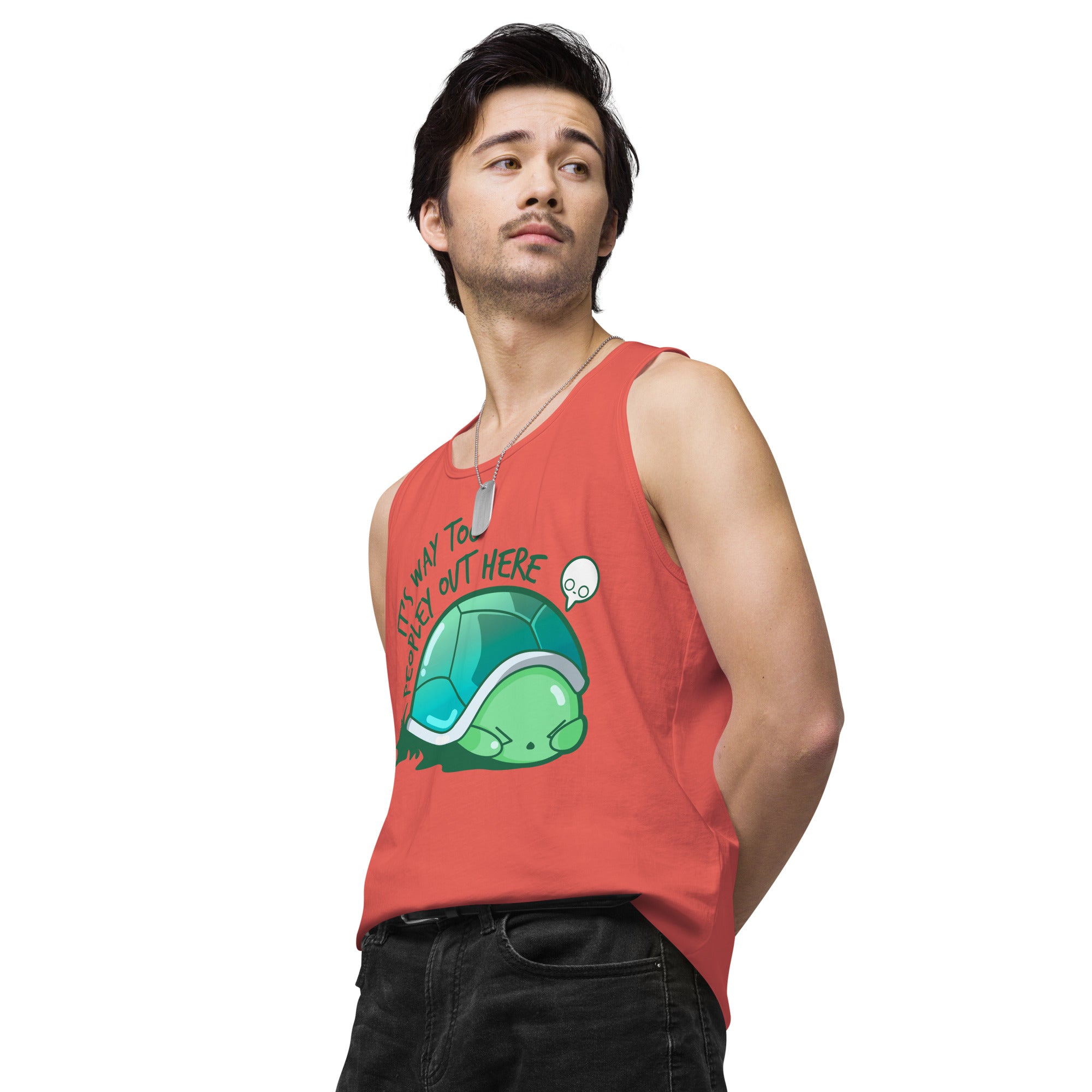 WAY TOO PEOPLEY - Premium Tank Top - ChubbleGumLLC