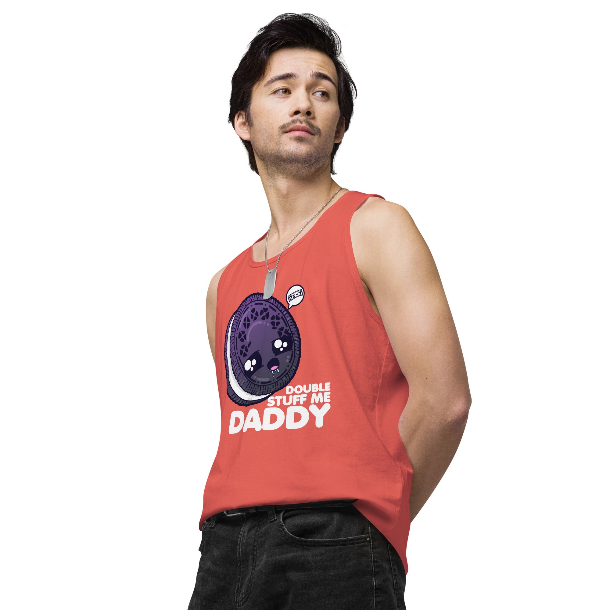 DOUBLE STUFF ME DADDY - Tank Top - ChubbleGumLLC