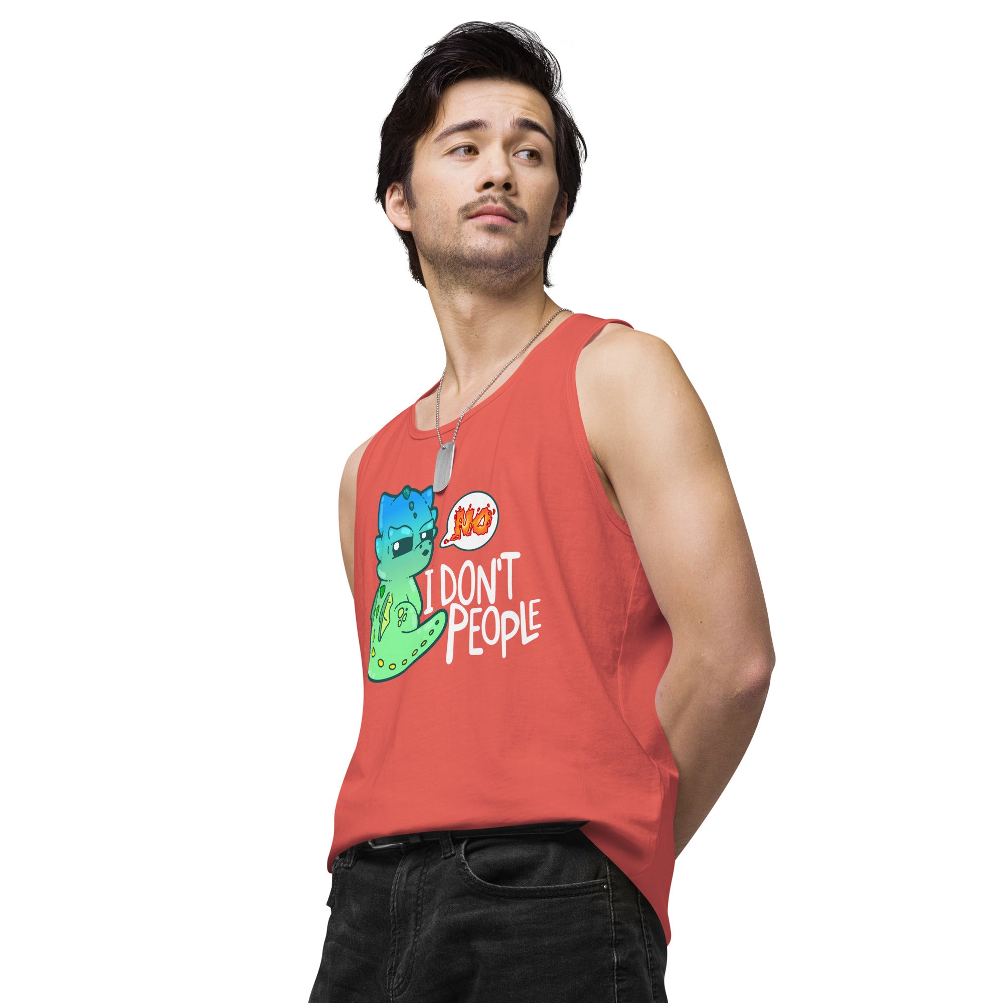 I DONT PEOPLE - Modified Premium Tank Top - ChubbleGumLLC