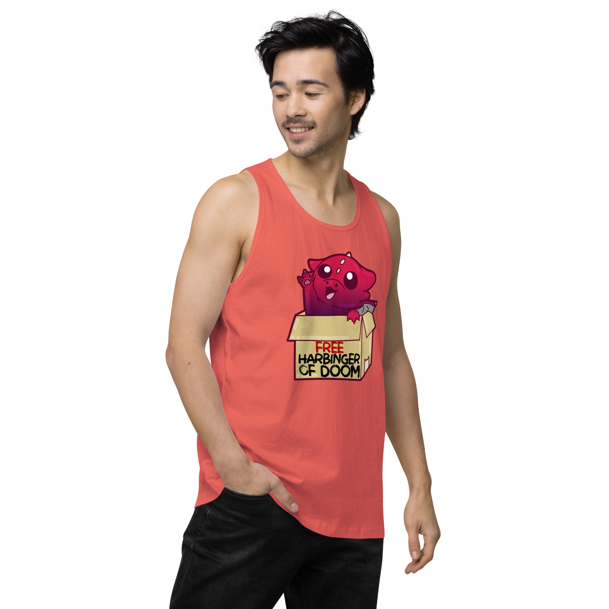 FREE HARBINGER OF DOOM - Premium Tank Top - ChubbleGumLLC