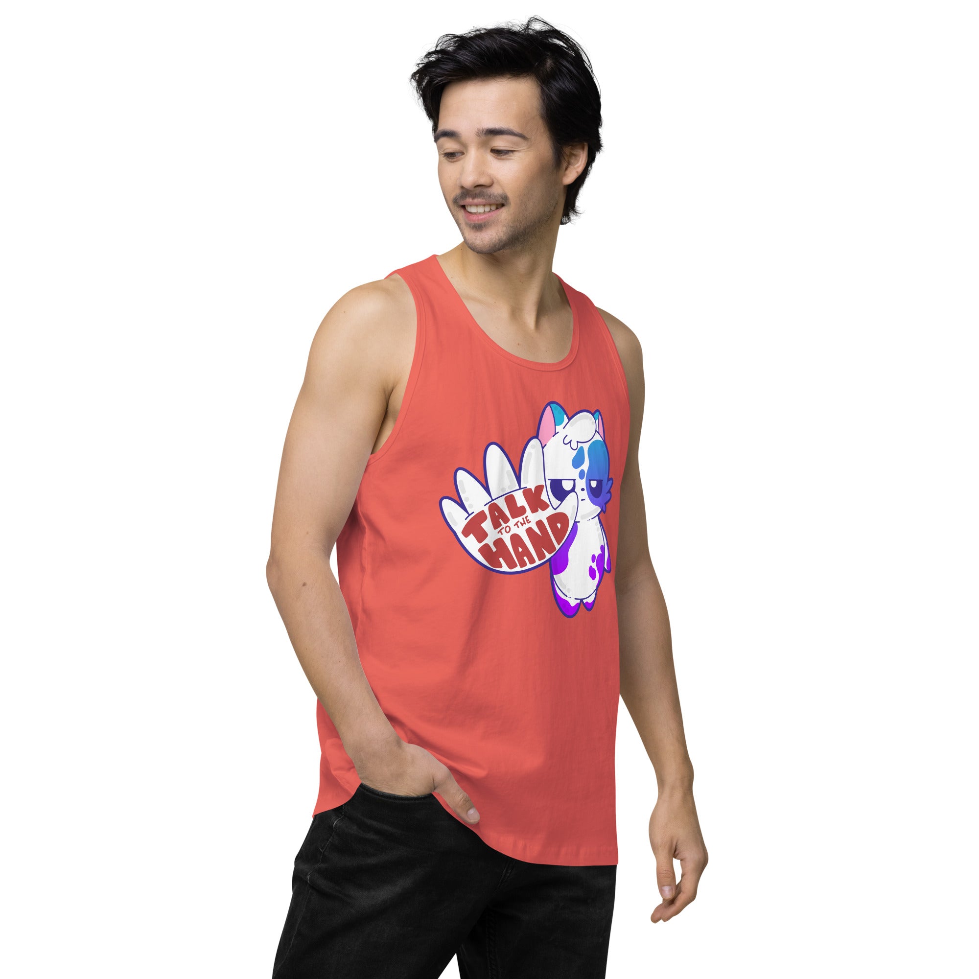 TALK TO THE HAND - Premium Tank Top - ChubbleGumLLC