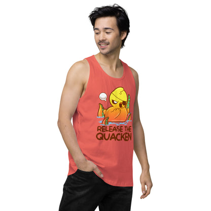 RELEASE THE QUACKEN - Premium Tank Top - ChubbleGumLLC