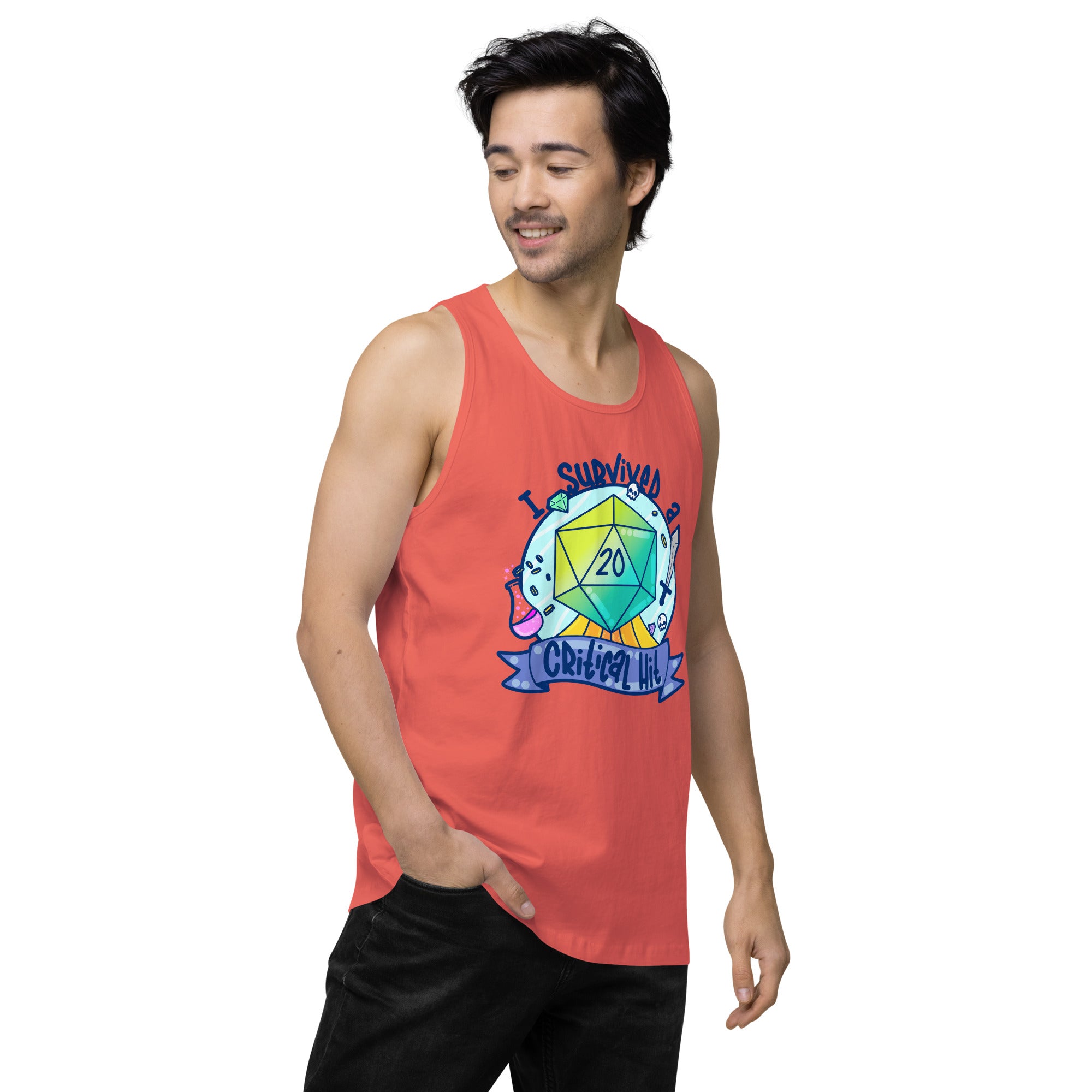 I SURVIVED A CRITICAL HIT - Tank Top - ChubbleGumLLC