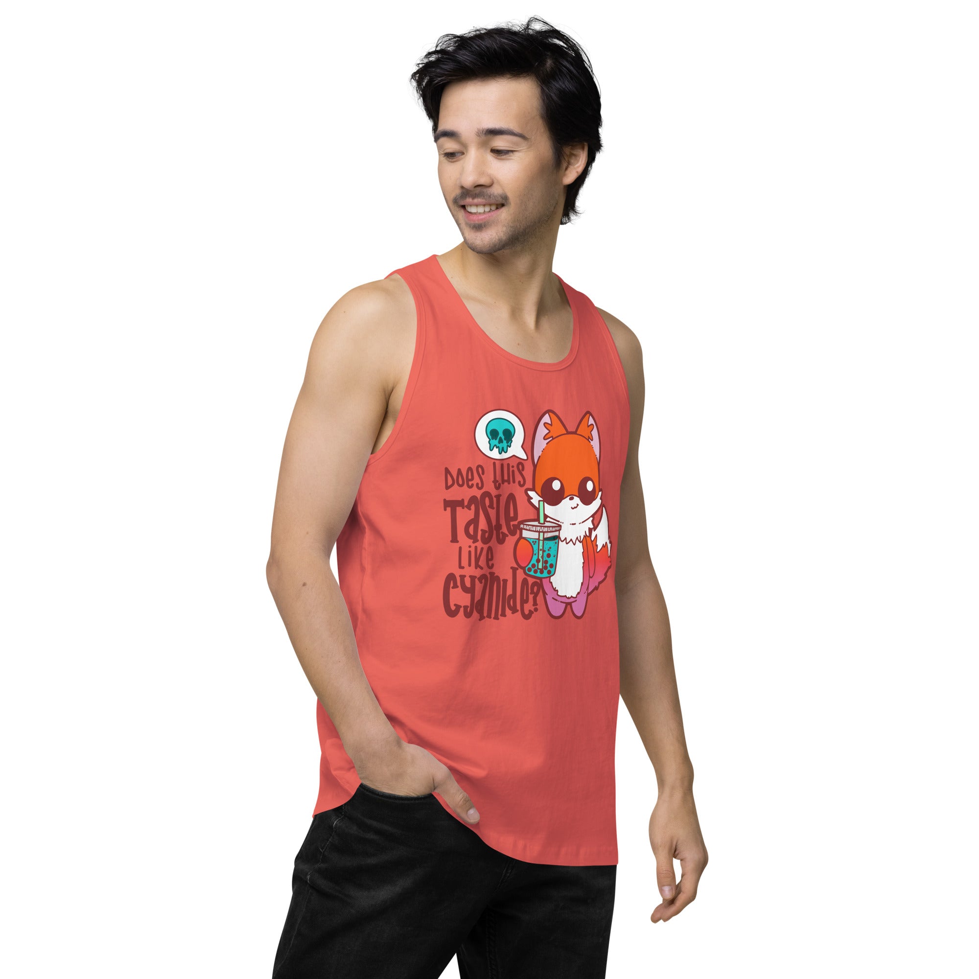 DOES THIS TASTE LIKE CYANIDE - Premium Tank Top - ChubbleGumLLC