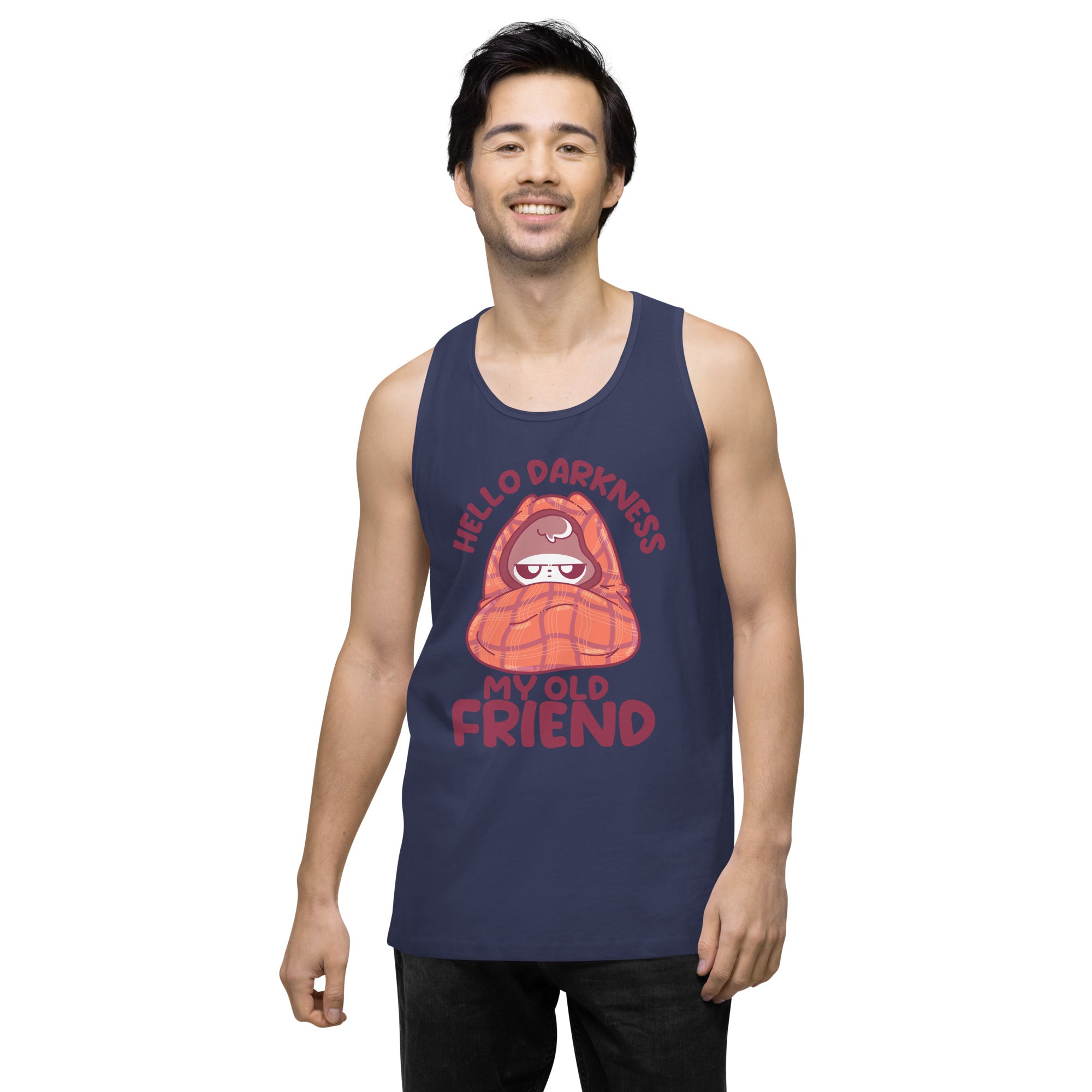 HELLO DARKNESS - Premium Tank Top - ChubbleGumLLC