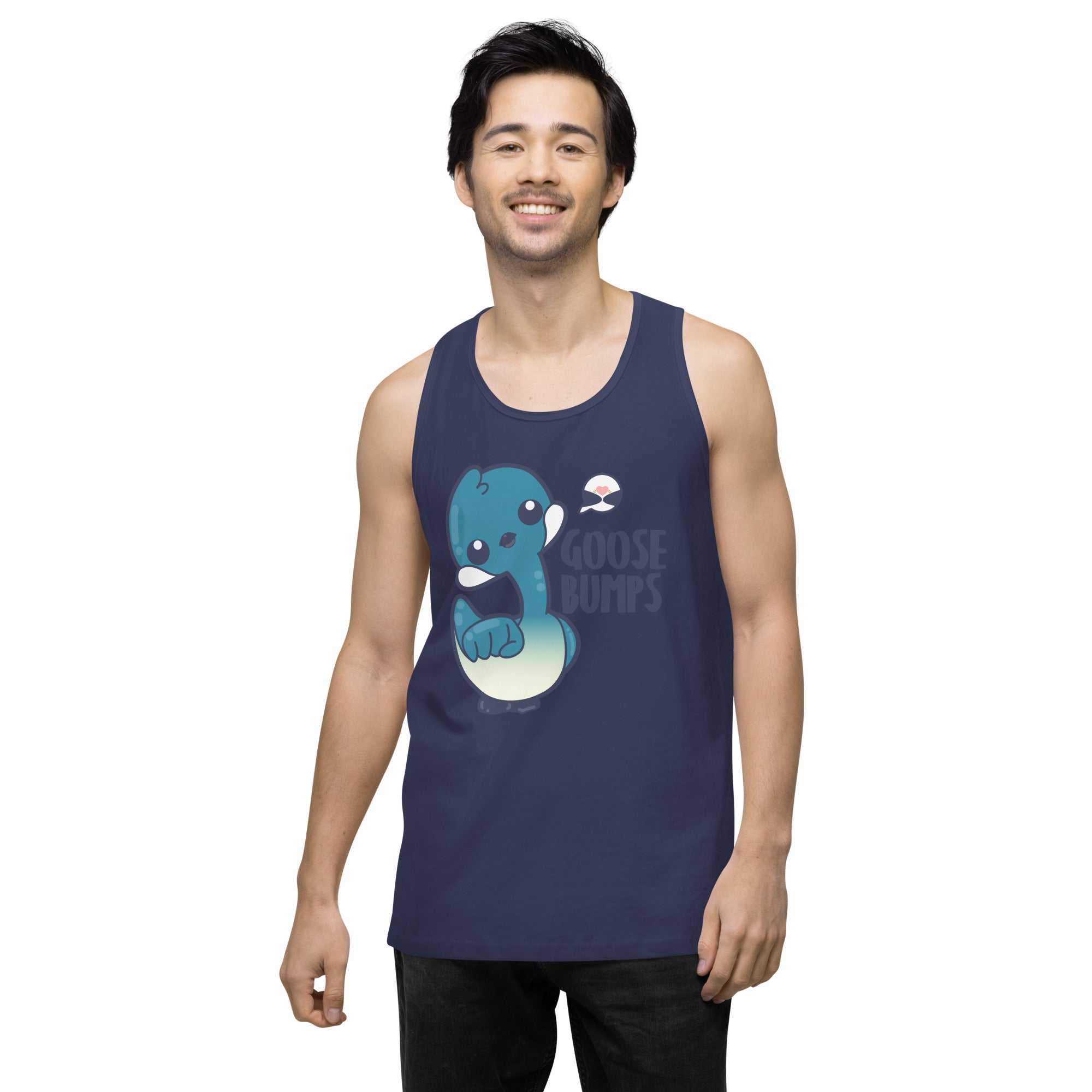 GOOSE BUMPS - Premium Tank Top - ChubbleGumLLC