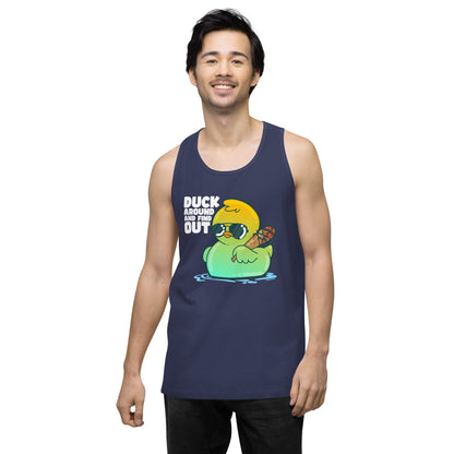 DUCK AROUND AND FIND OUT - Modded Premium Tank Top - ChubbleGumLLC