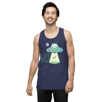 GET IN LOSER WE'RE DOING BUTT STUFF - Tank Top - ChubbleGumLLC