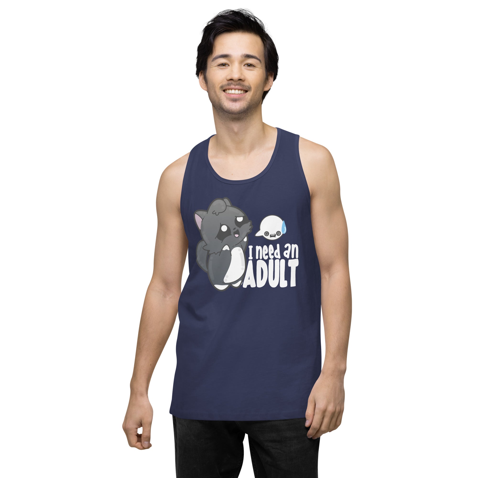 I NEED AN ADULT - Modified Premium Tank Top - ChubbleGumLLC