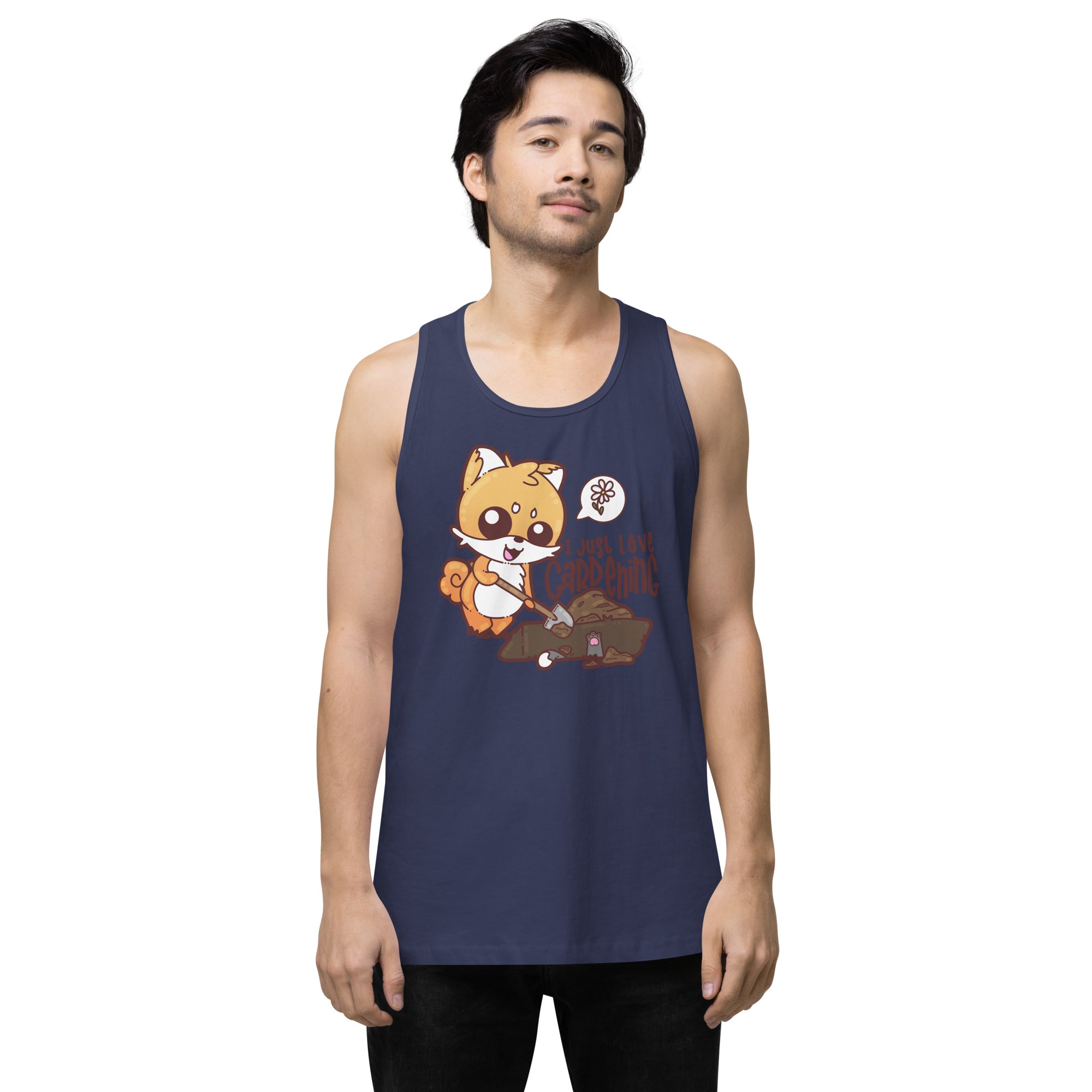 I JUST LOVE GARDENING - Premium Tank Top - ChubbleGumLLC