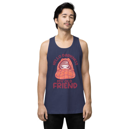 HELLO DARKNESS - Premium Tank Top - ChubbleGumLLC