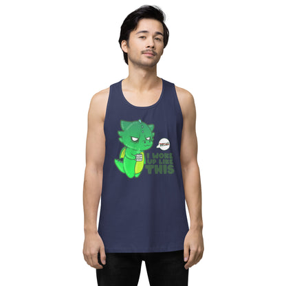 I WOKE UP LIKE THIS - Premium Tank Top - ChubbleGumLLC