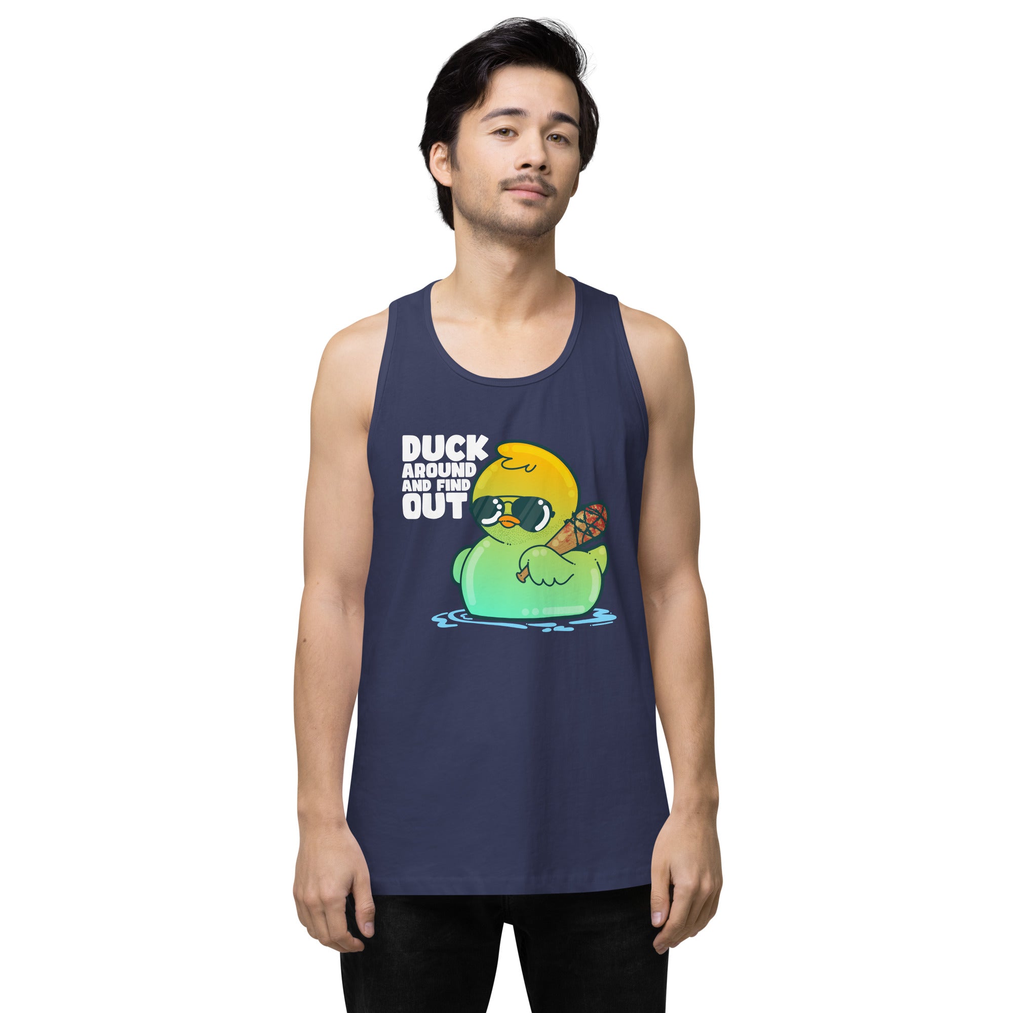 DUCK AROUND AND FIND OUT - Modded Premium Tank Top - ChubbleGumLLC