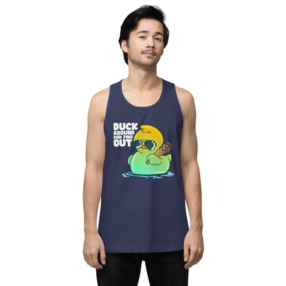 DUCK AROUND AND FIND OUT - Modded Premium Tank Top - ChubbleGumLLC