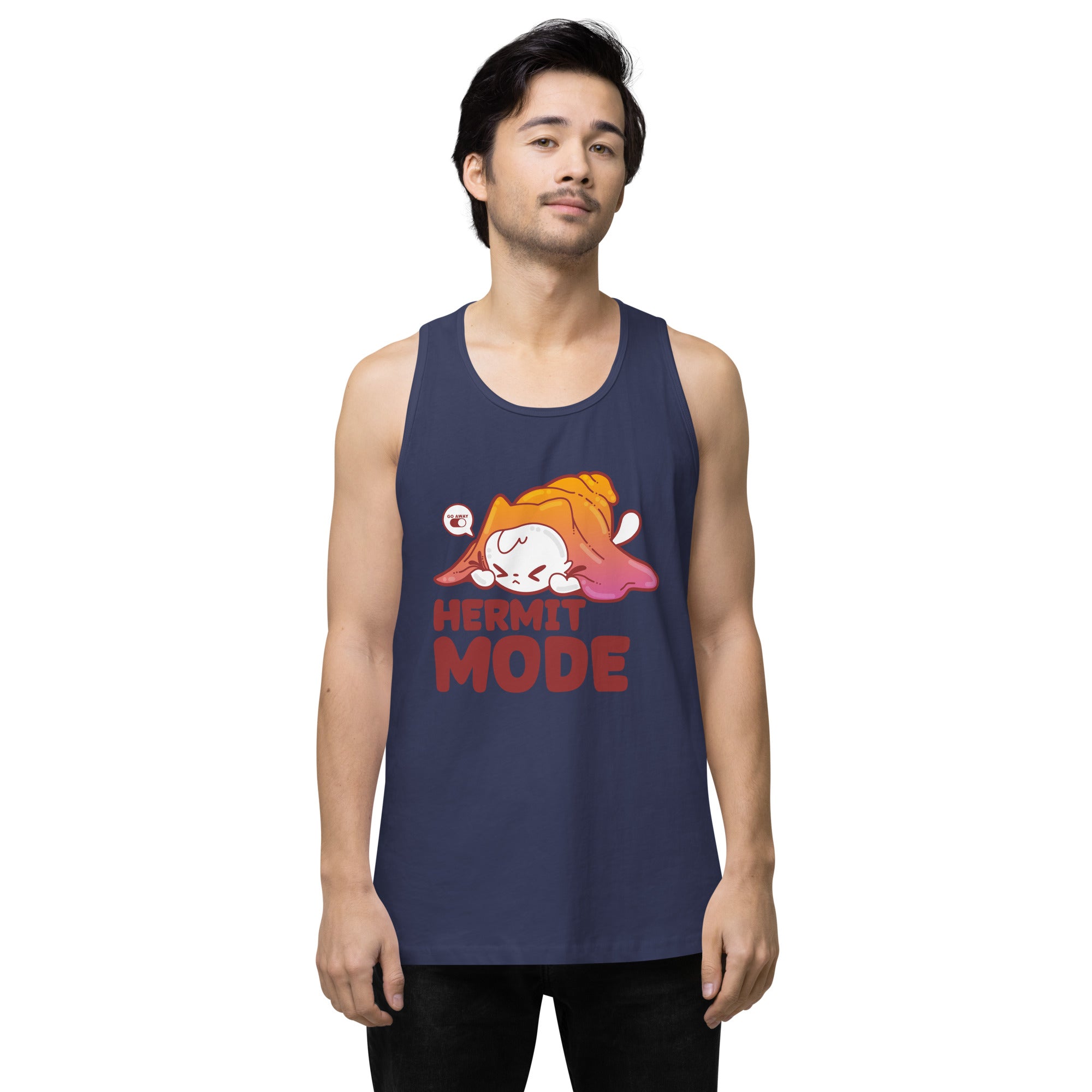 HERMIT MODE - Premium Tank Top - ChubbleGumLLC