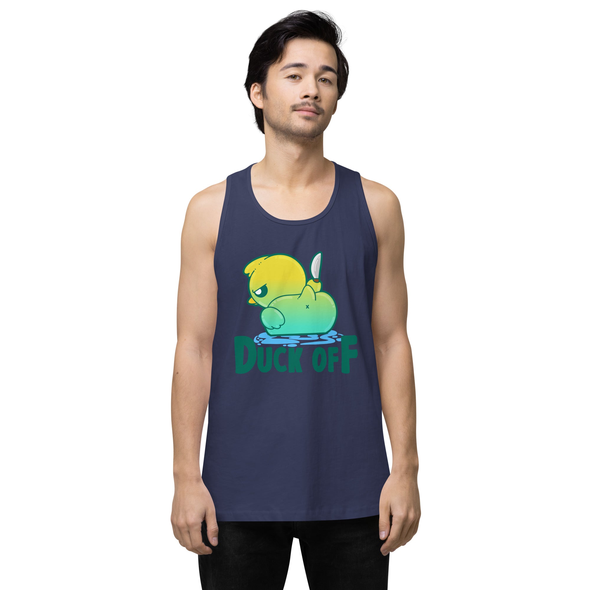 DUCK OFF - Premium Tank Top - ChubbleGumLLC