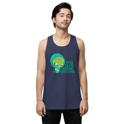 THIS IS MY HUMAN COSTUME - Premium Tank Top - ChubbleGumLLC