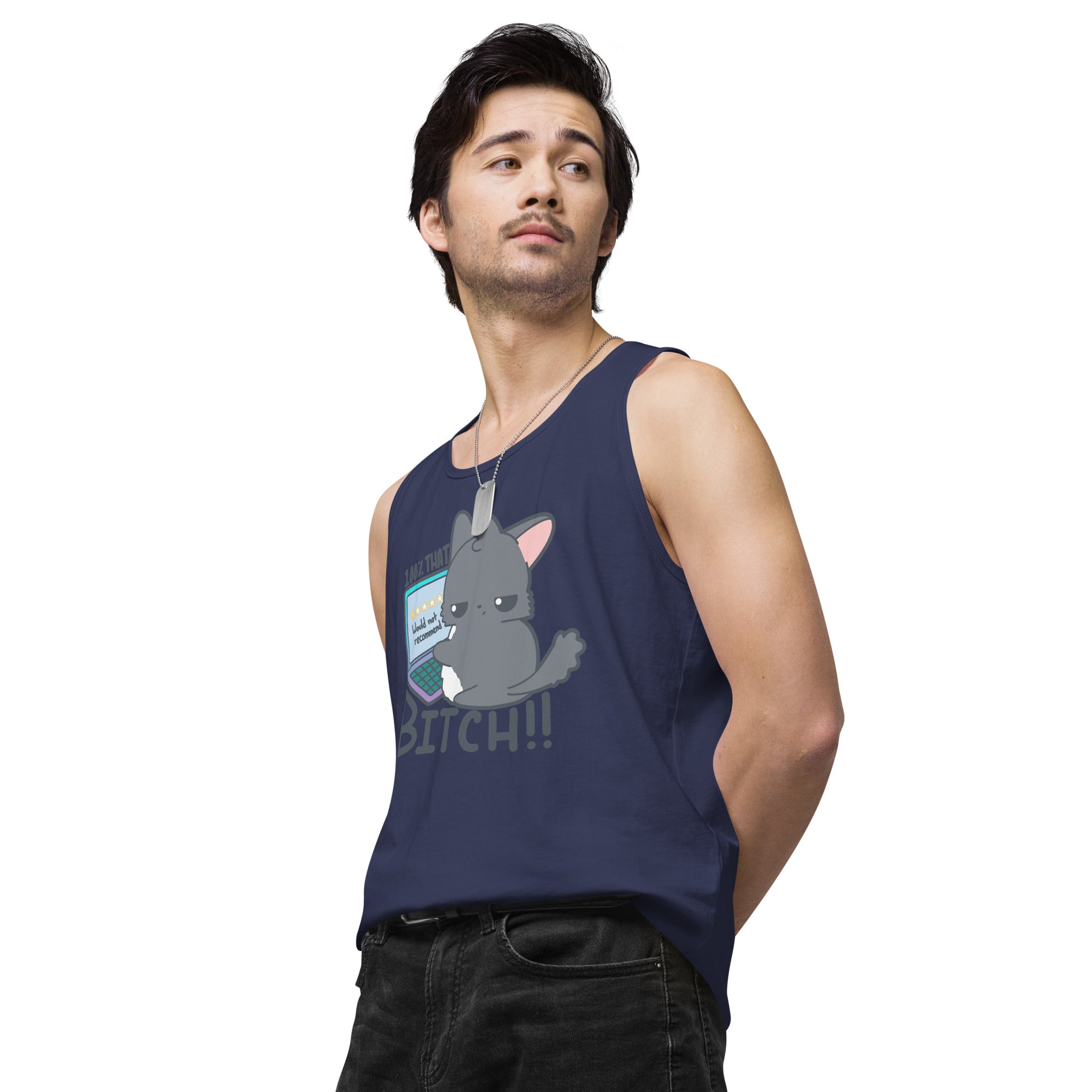 100 % THAT BITCH - Premium Tank Top - ChubbleGumLLC