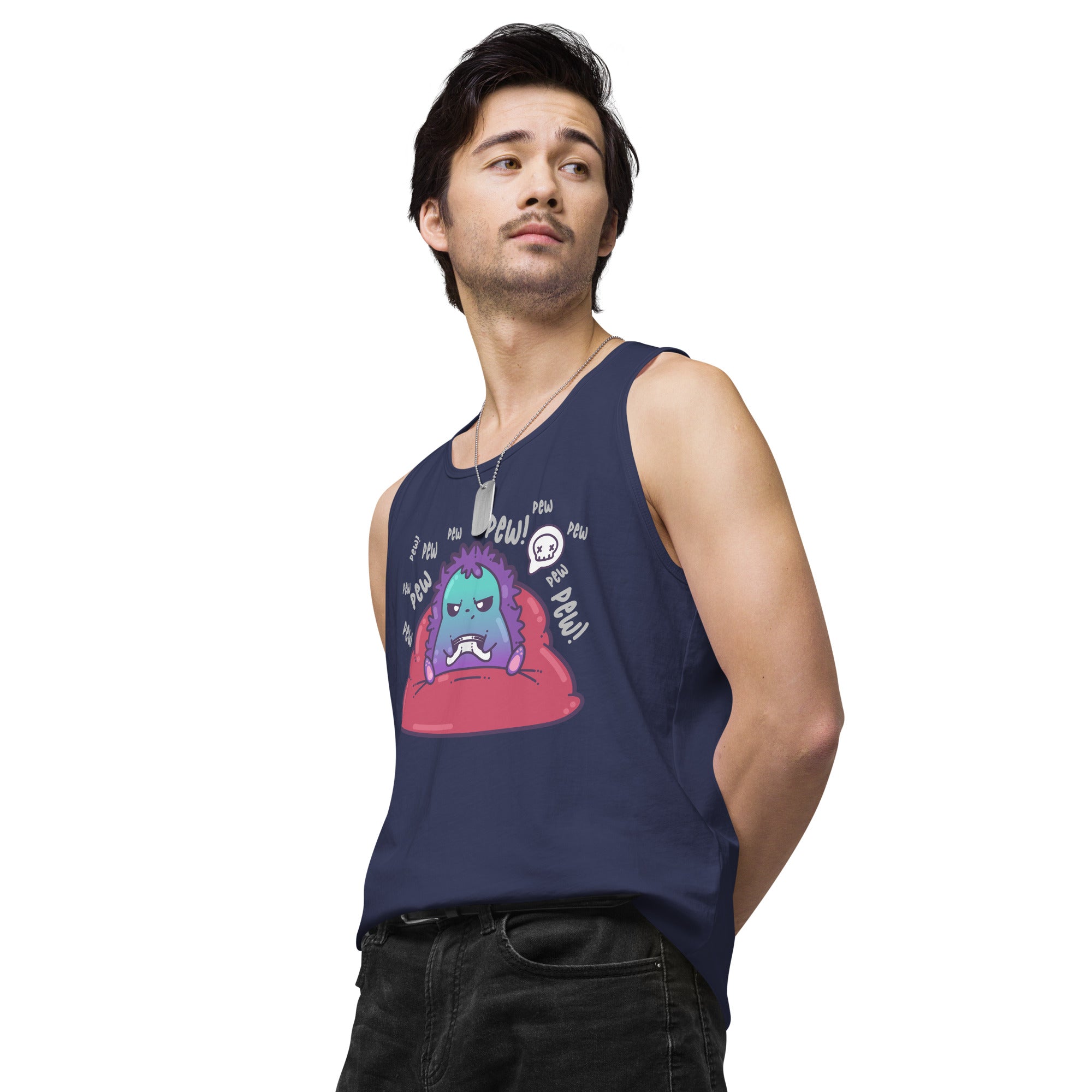 PEW PEW PEW - Premium Tank Top - ChubbleGumLLC