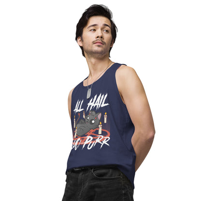 ALL HAIL LUCIPURR - Premium Tank Top - ChubbleGumLLC