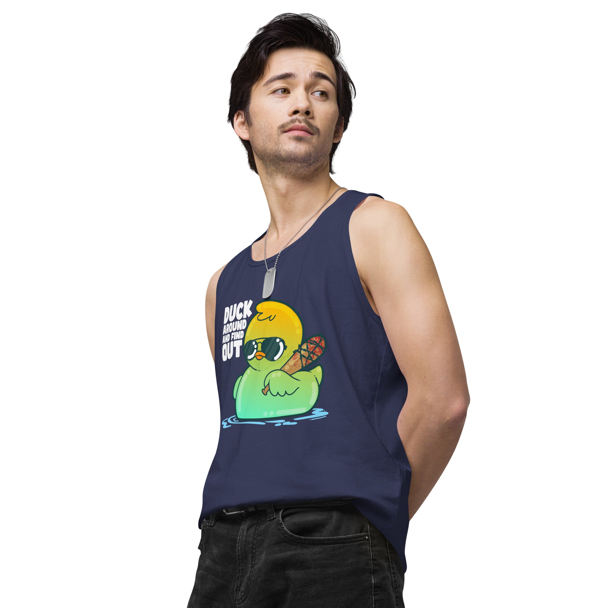 DUCK AROUND AND FIND OUT - Modded Premium Tank Top - ChubbleGumLLC