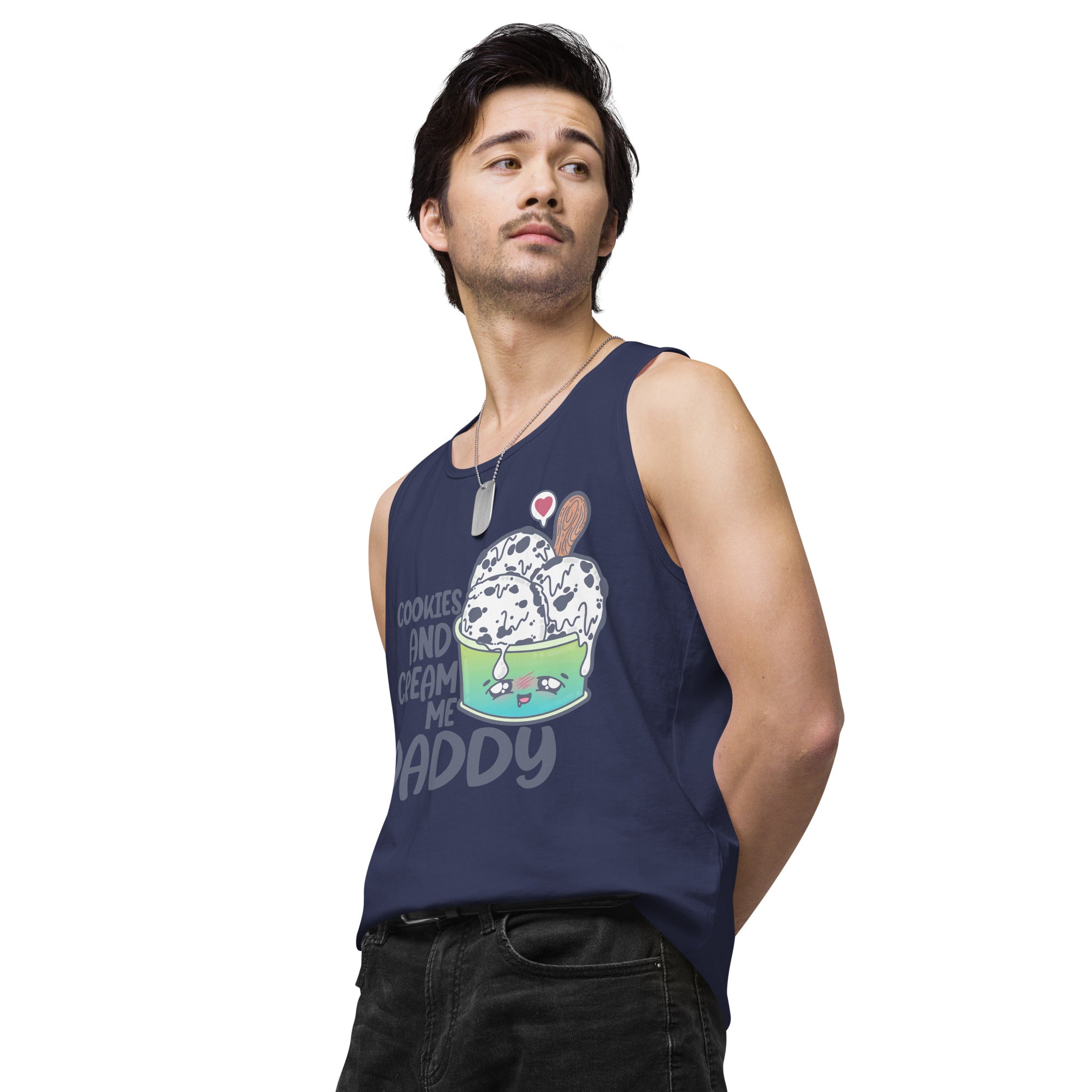 COOKIES AND CREAM ME DADDY - Tank Top - ChubbleGumLLC