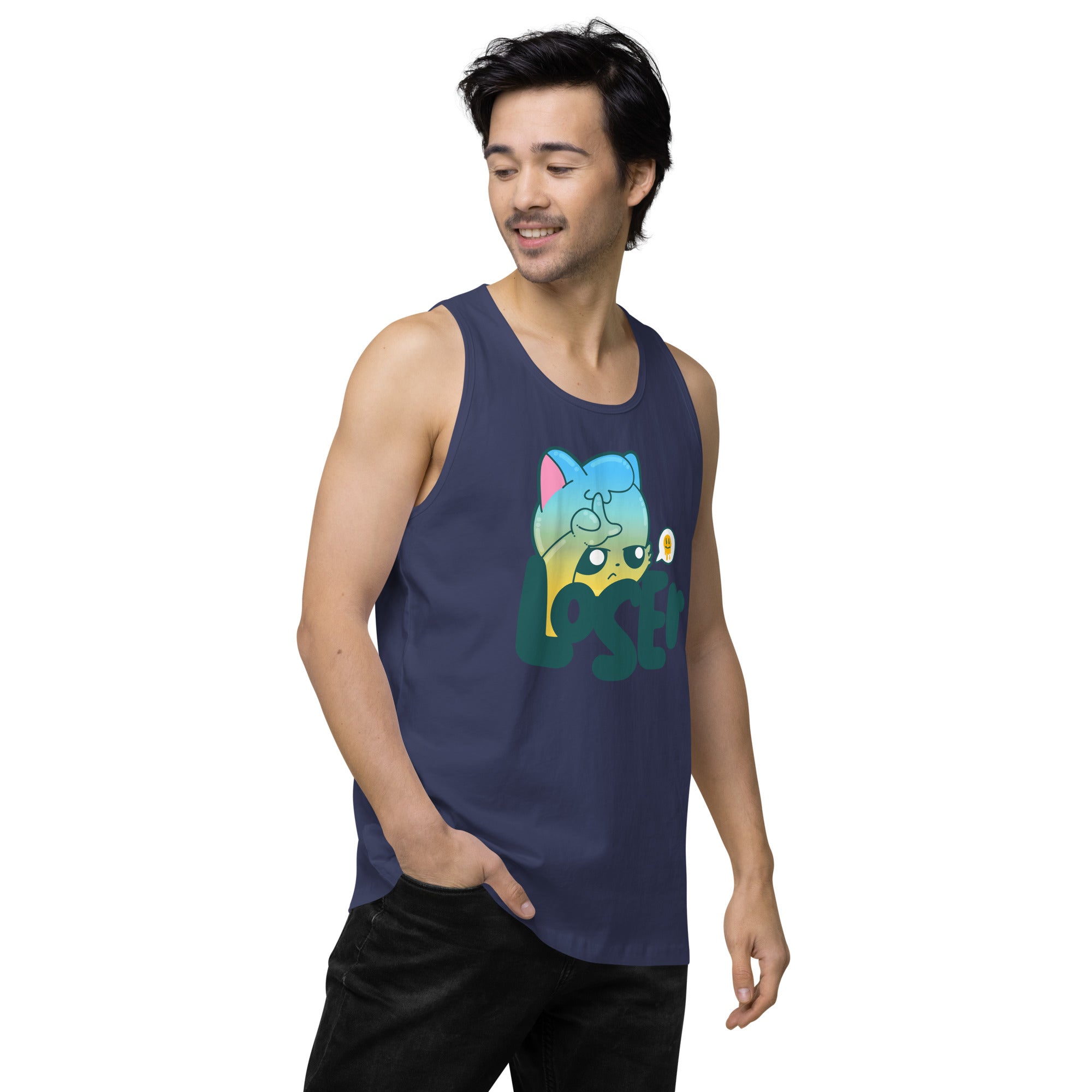 LOSER - Premium Tank Top - ChubbleGumLLC