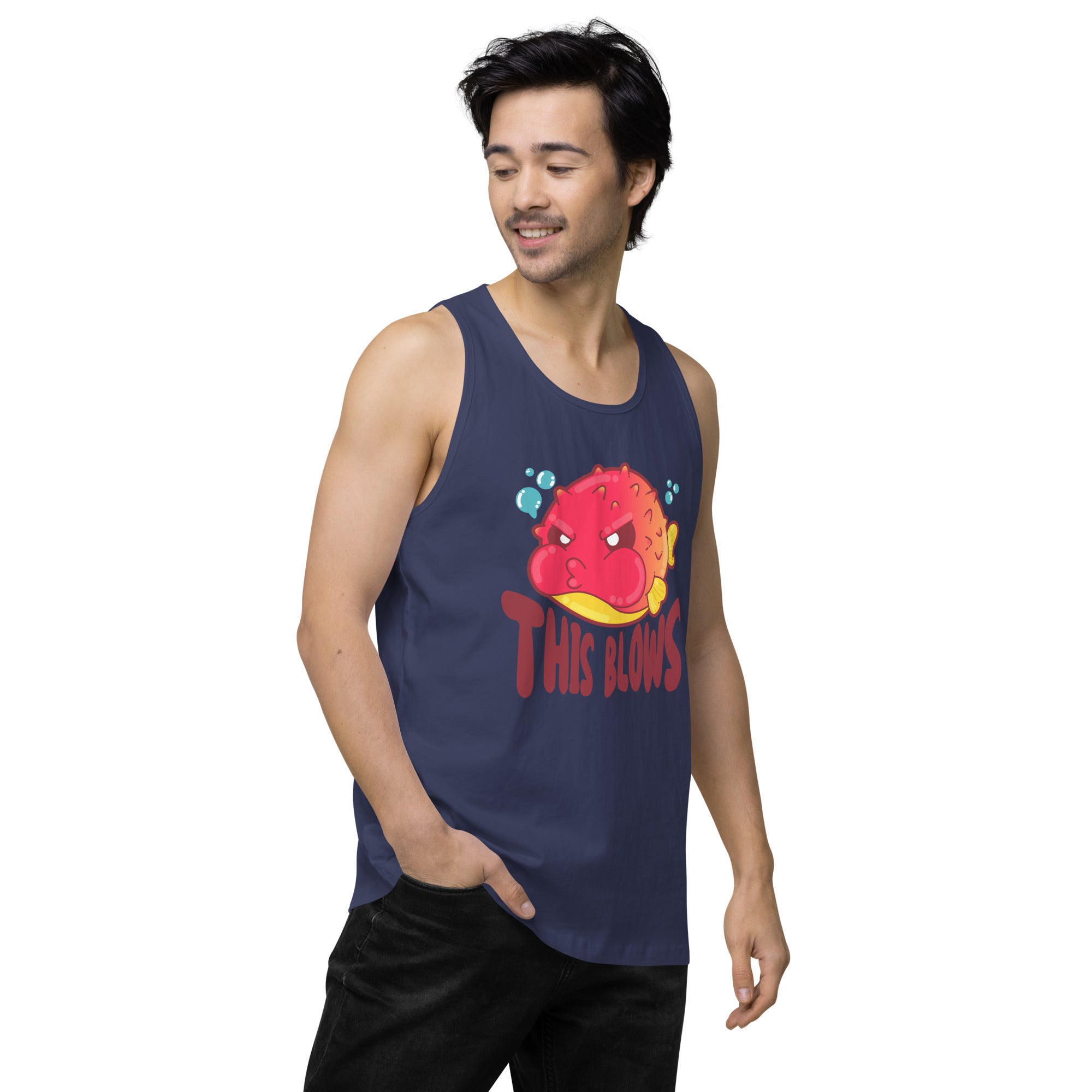 THIS BLOWS - Premium Tank Top - ChubbleGumLLC