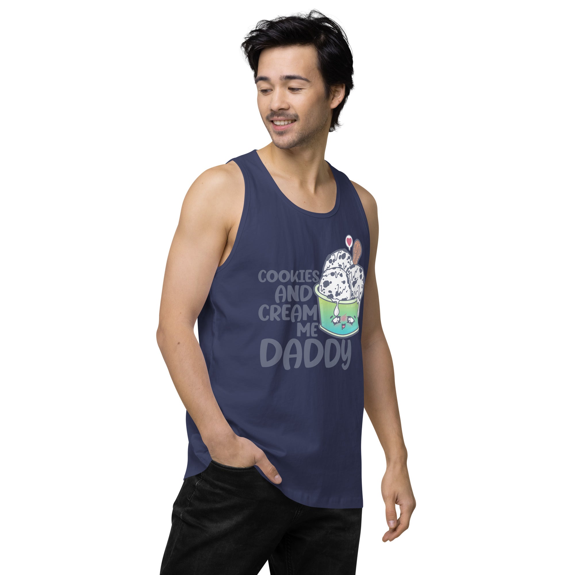 COOKIES AND CREAM ME DADDY - Tank Top - ChubbleGumLLC