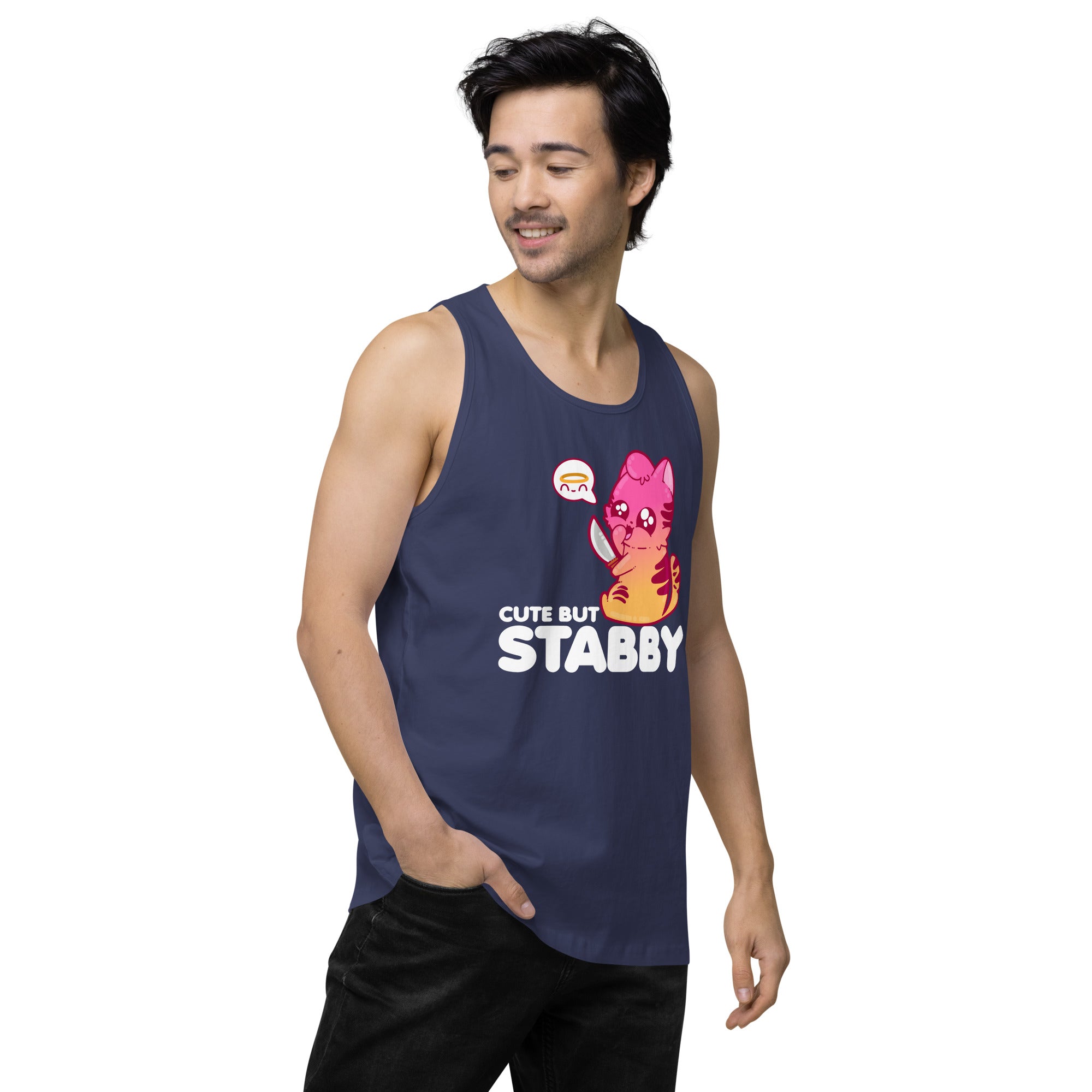 CUTE BUT STABBY - Modified Premium Tank Top - ChubbleGumLLC