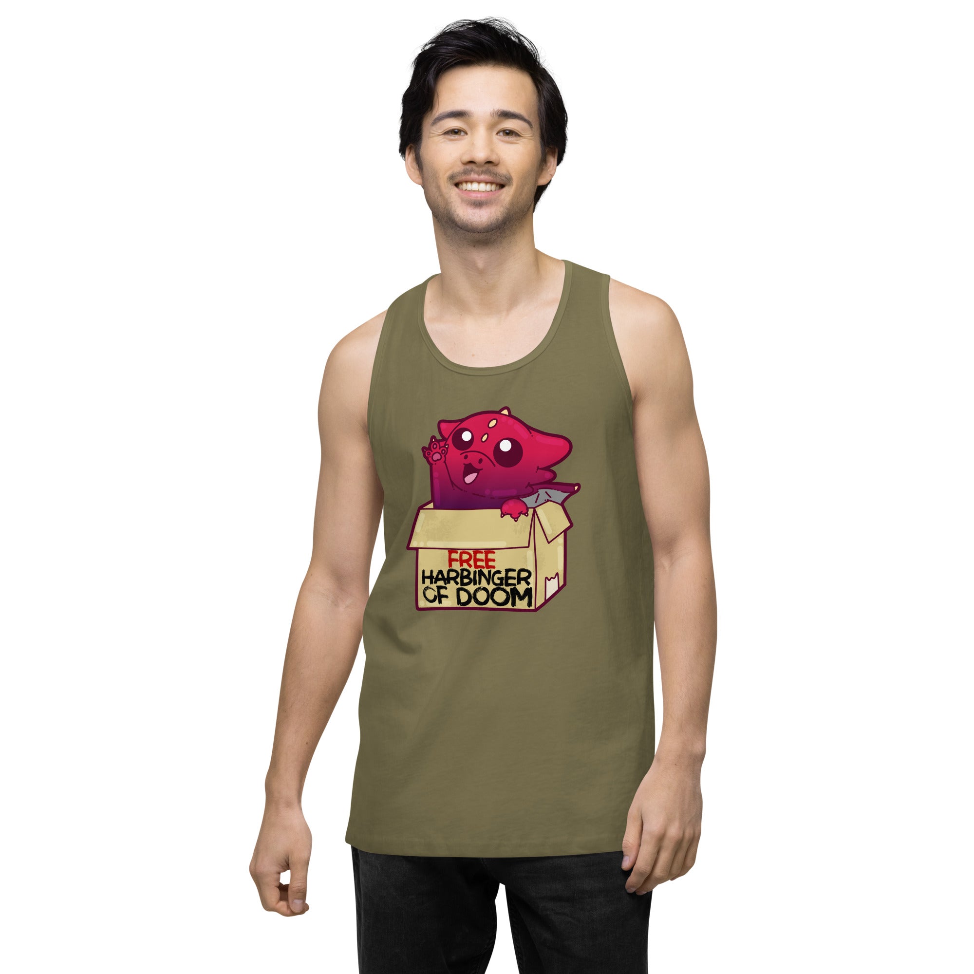 FREE HARBINGER OF DOOM - Premium Tank Top - ChubbleGumLLC