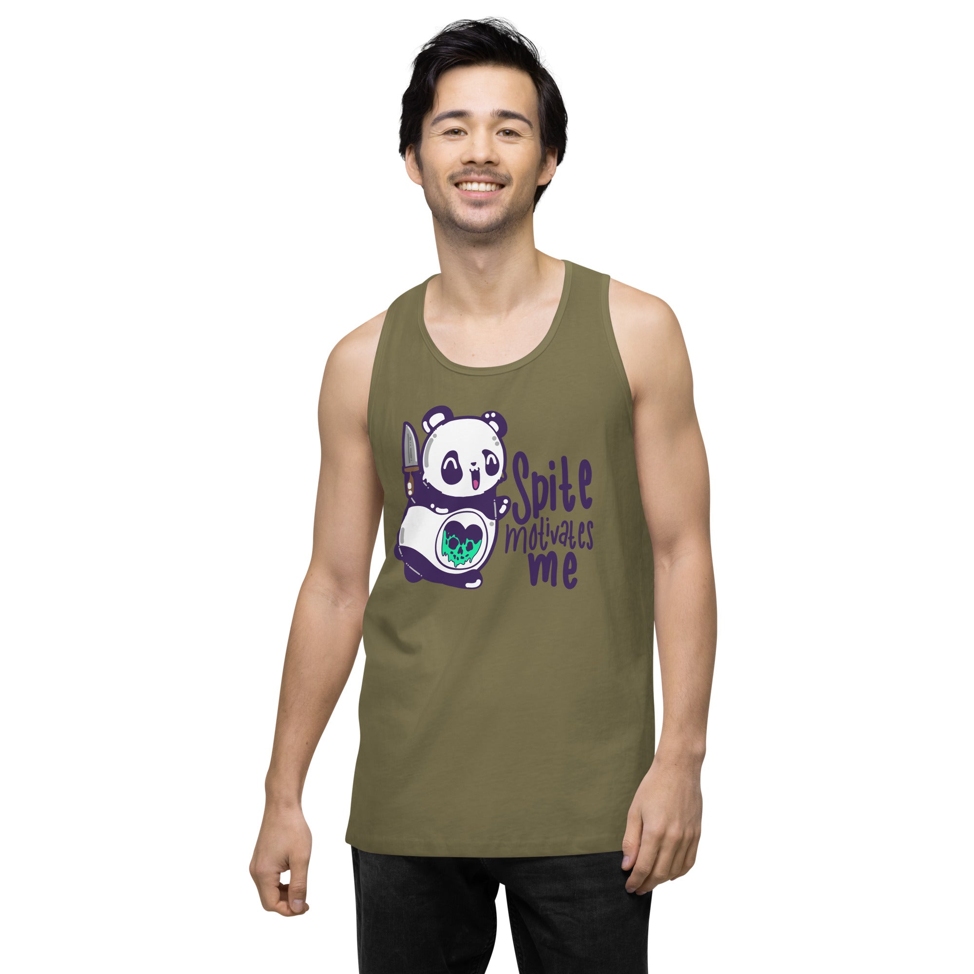 SPITE MOTIVATES ME - Premium Tank Top - ChubbleGumLLC