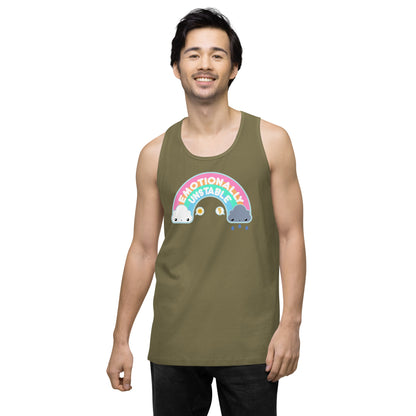 EMOTIONALLY UNSTABLE - Premium Tank Top - ChubbleGumLLC