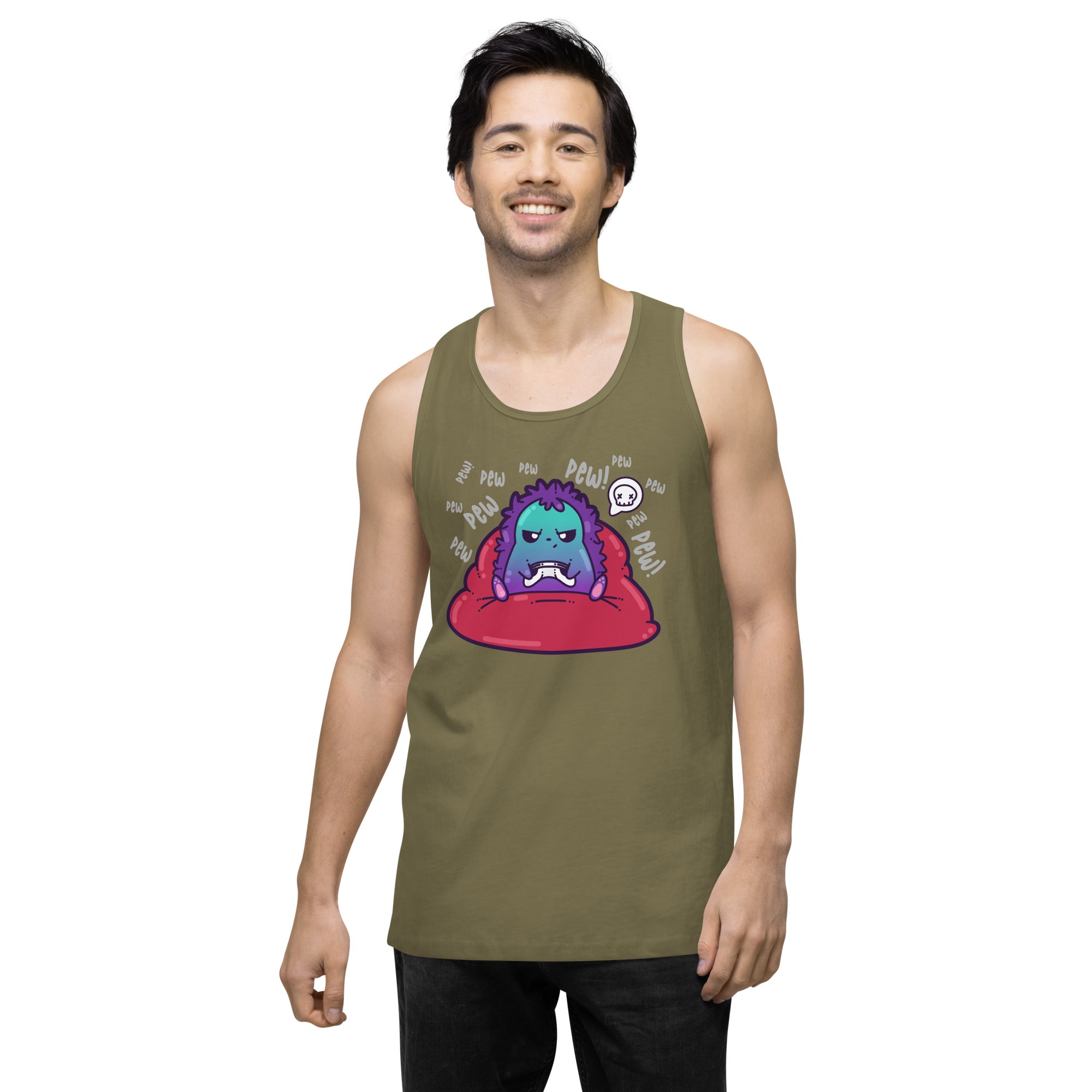 PEW PEW PEW - Premium Tank Top - ChubbleGumLLC